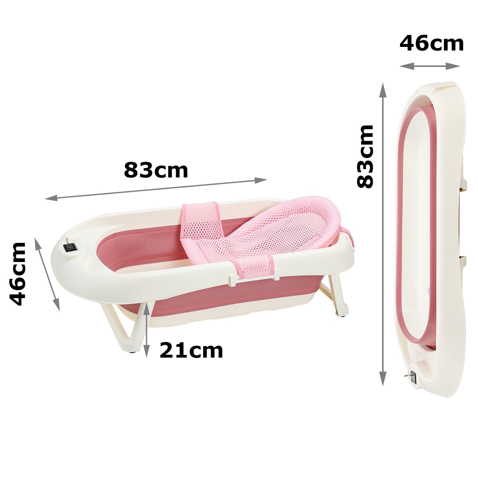 Clanmacy Babybadewanne Babywanne Baby Badewanne Kinder Babybadewanne Faltbare Babywannen
