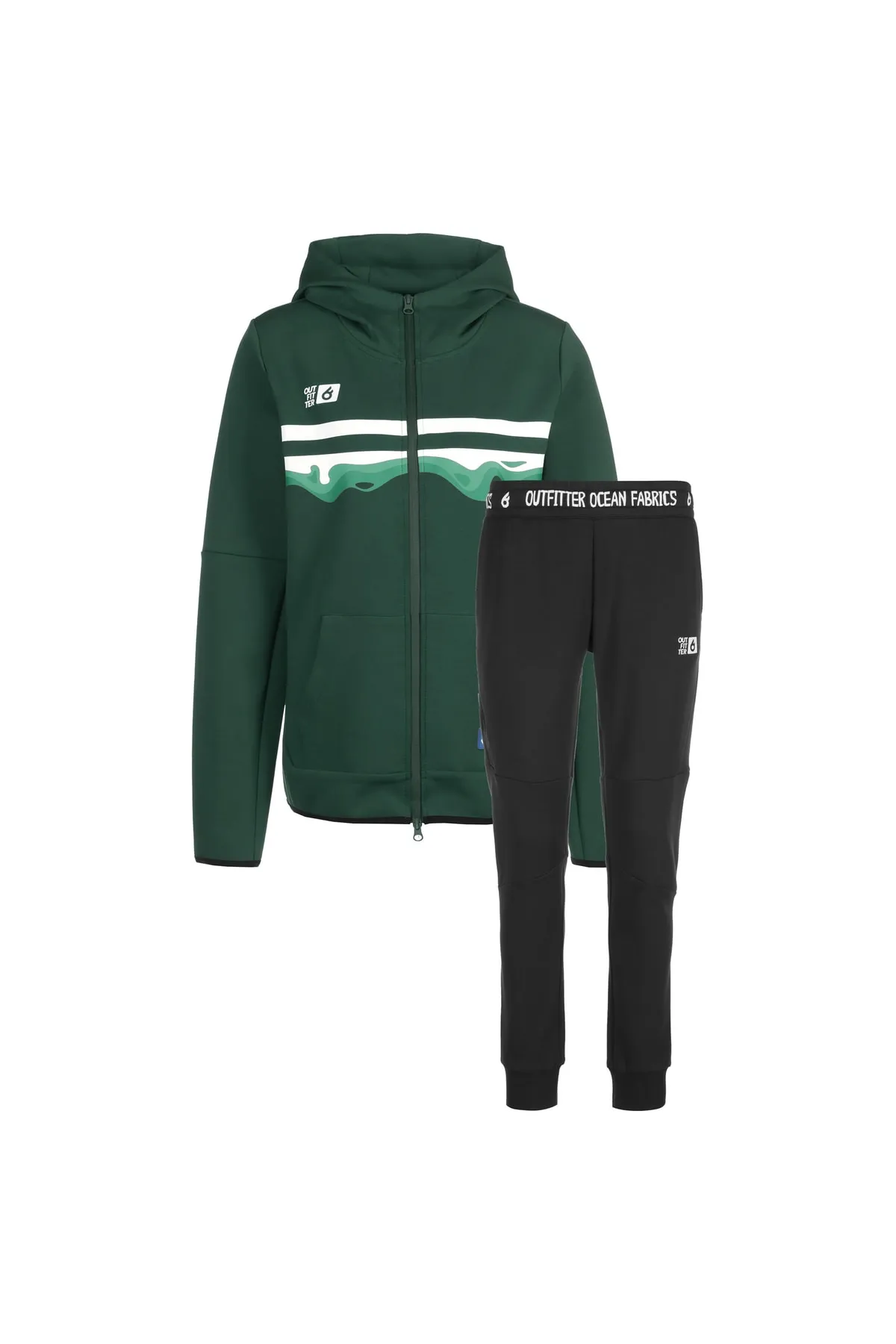 Outfitter  Trainingsanzug - Grün - Regular Fit