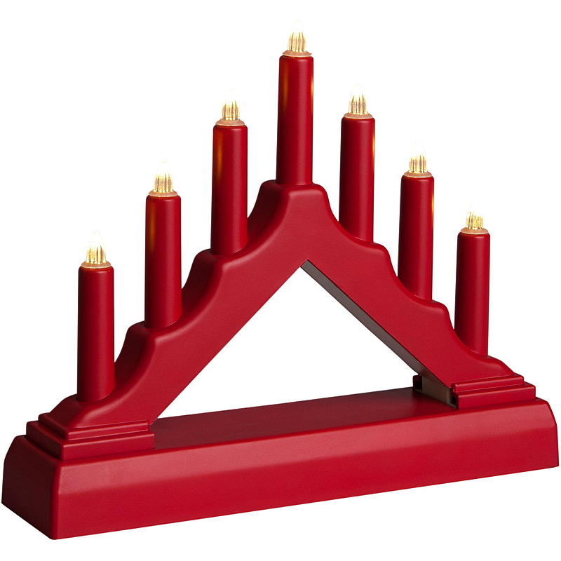 Light IT Adventsstake 7-armet, skinne