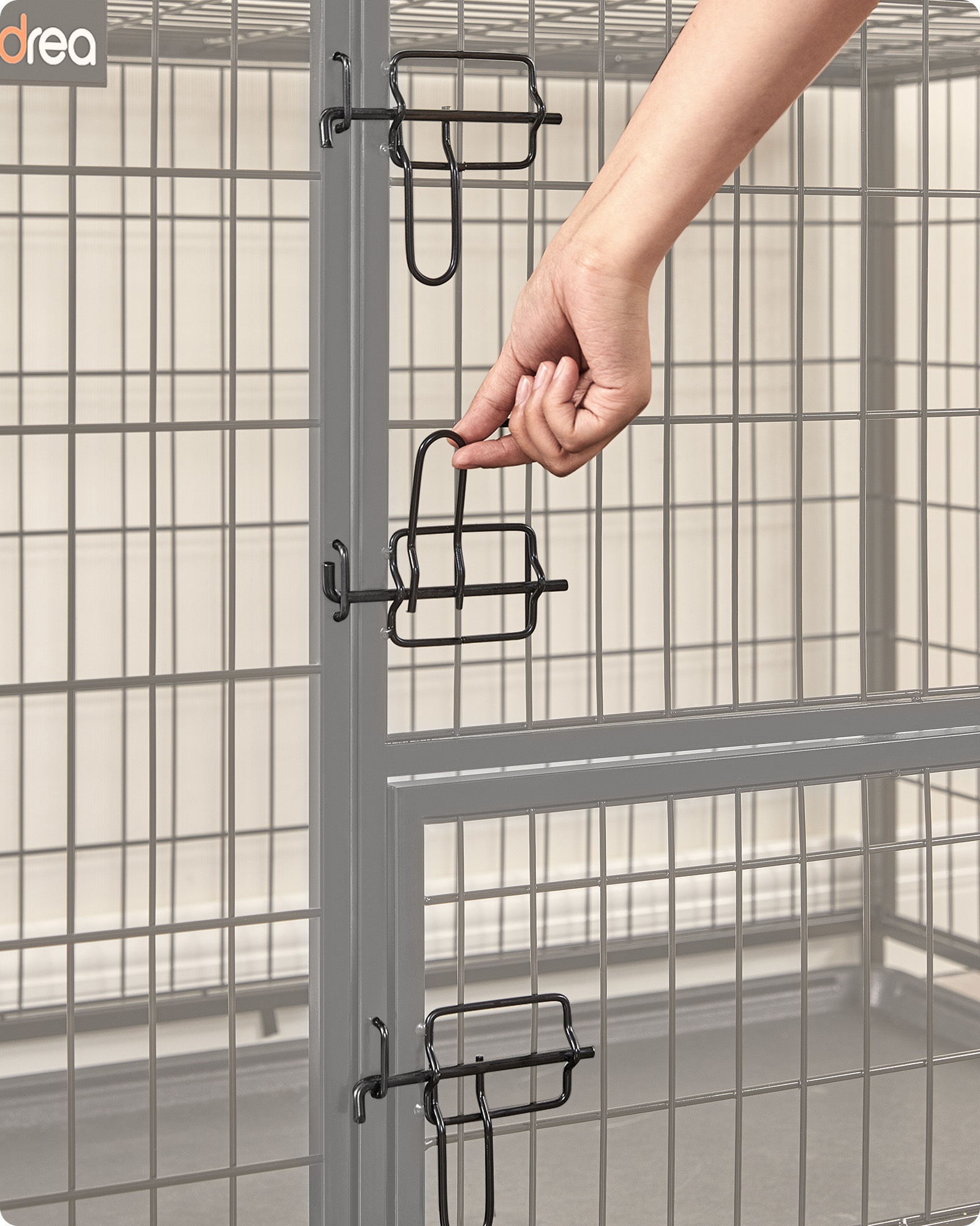 FEANDREA Erziehungshilfen FEANDREA L/XL Hundekäfig hochbelastbar 1,07 m, 70 cm, 74,9 cm