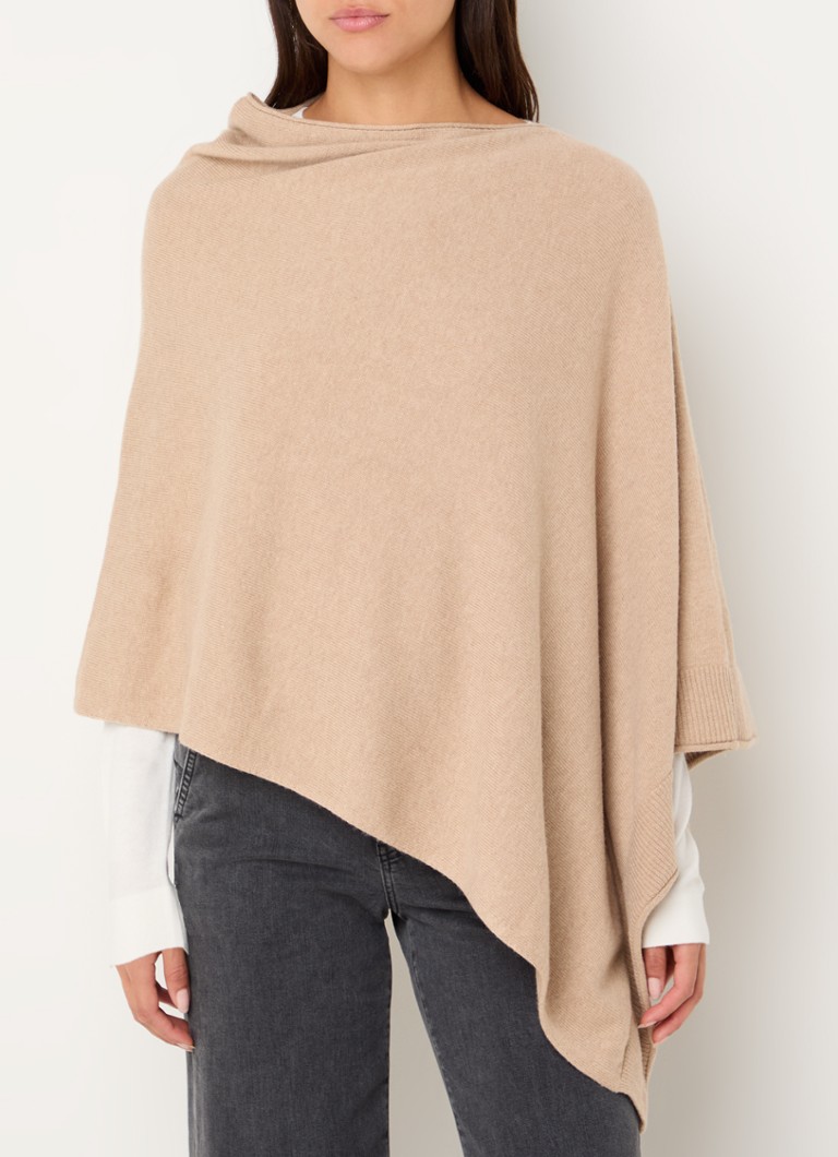 Benetton Fine-knit cape in wool blend