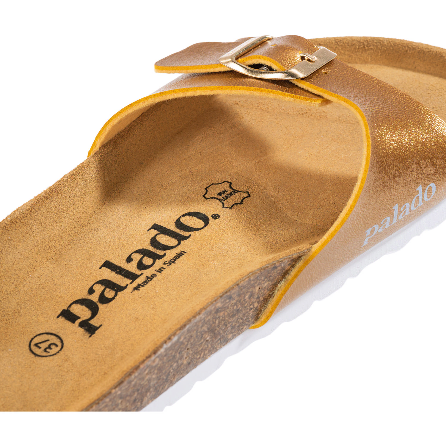 Palado Malta Metallic, Pantoletten, Damen, Senf Gold