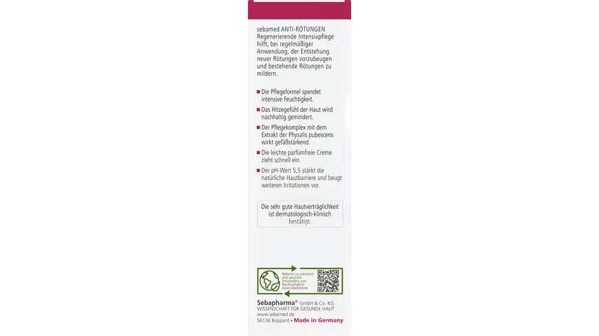 Sebamed Anti-Rötungen regenerierende Intensivpflege 50 ml