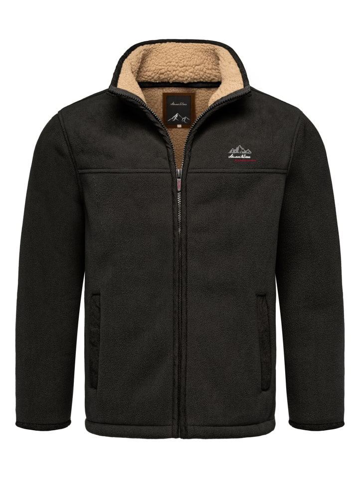 Amaci&Sons Fleecejacke OCONTO in Schwarz günstig kaufen