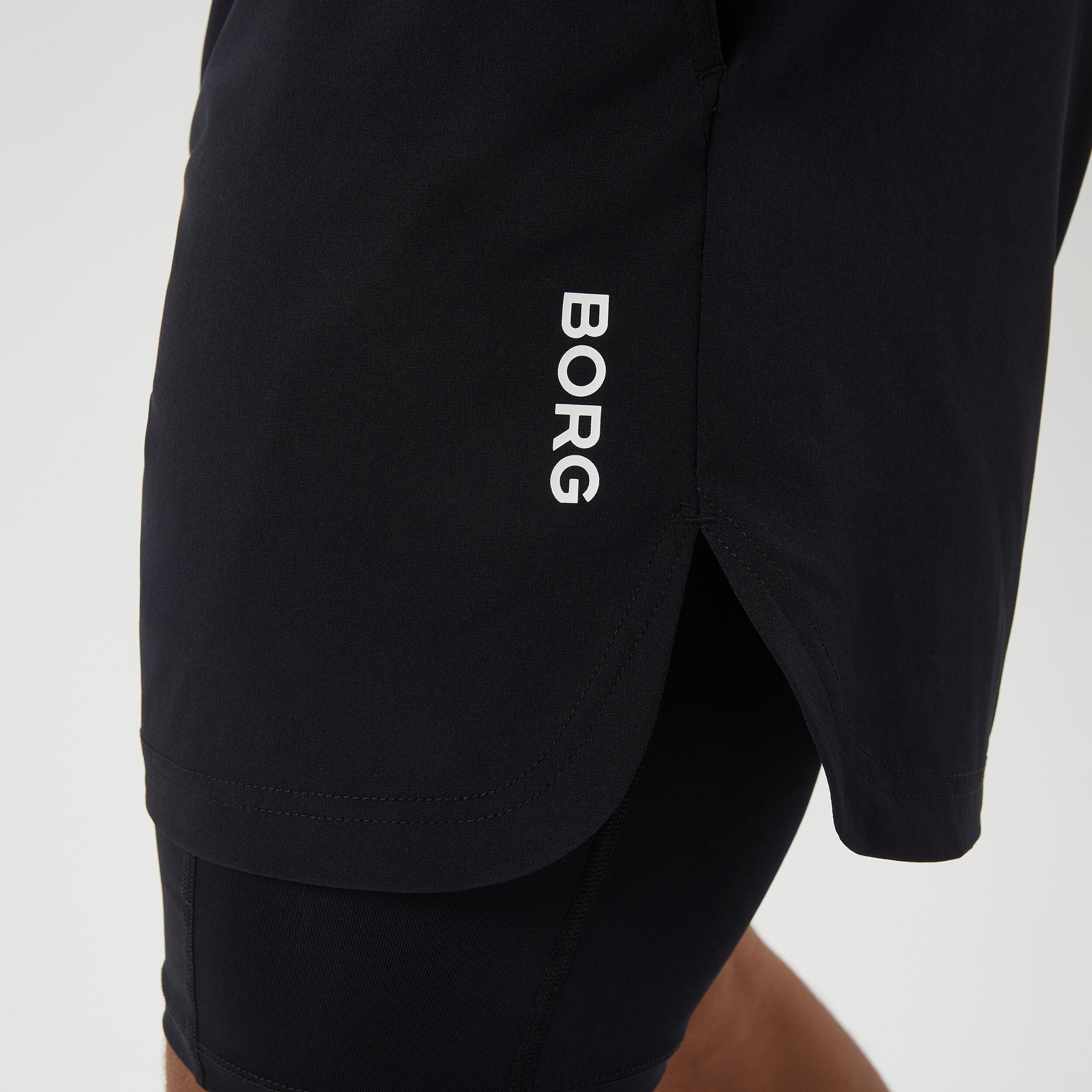 Borg 2 In 1 Shorts Herren - Schwarz
