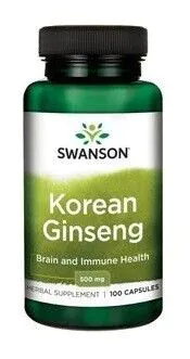 Cápsulas de Ginseng Coreano Swanson