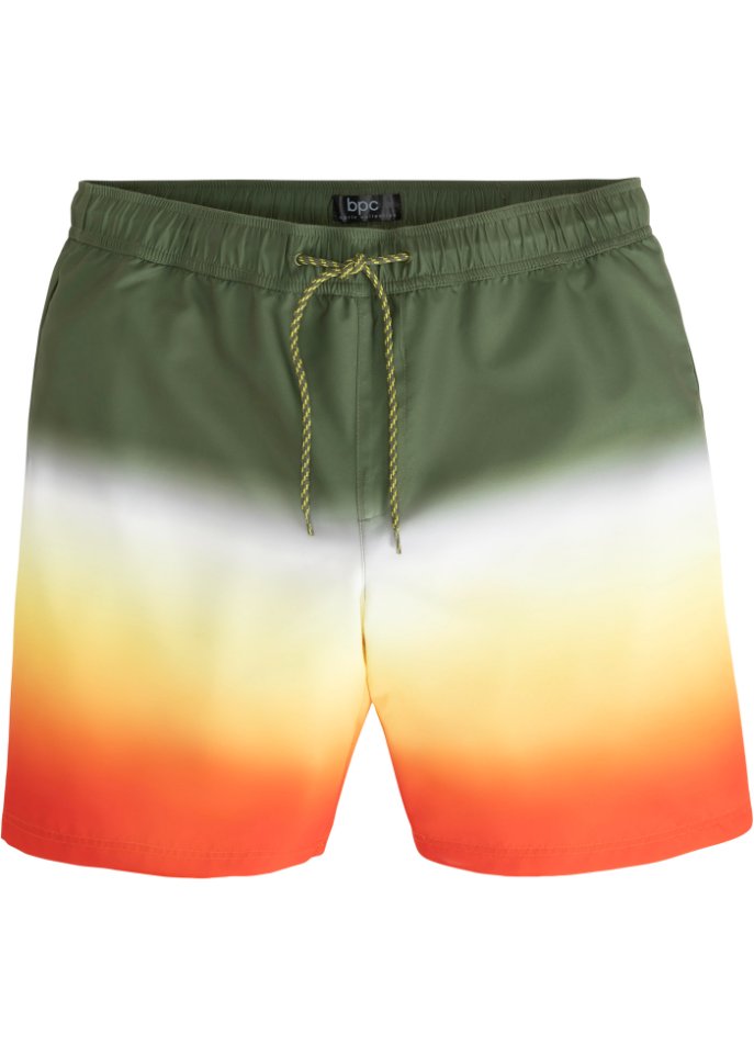 Strandshorts mit Farbverlauf aus recycelten Polyester
