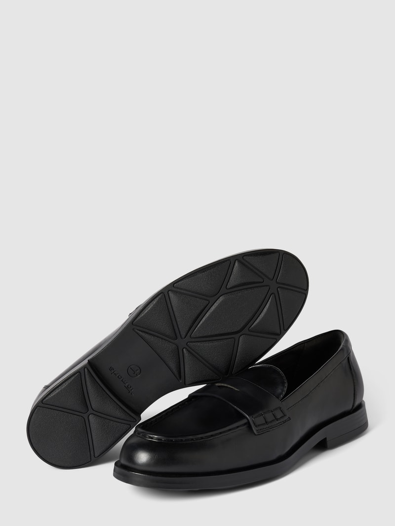 Loafer mit Schaftbrücke in schwarz