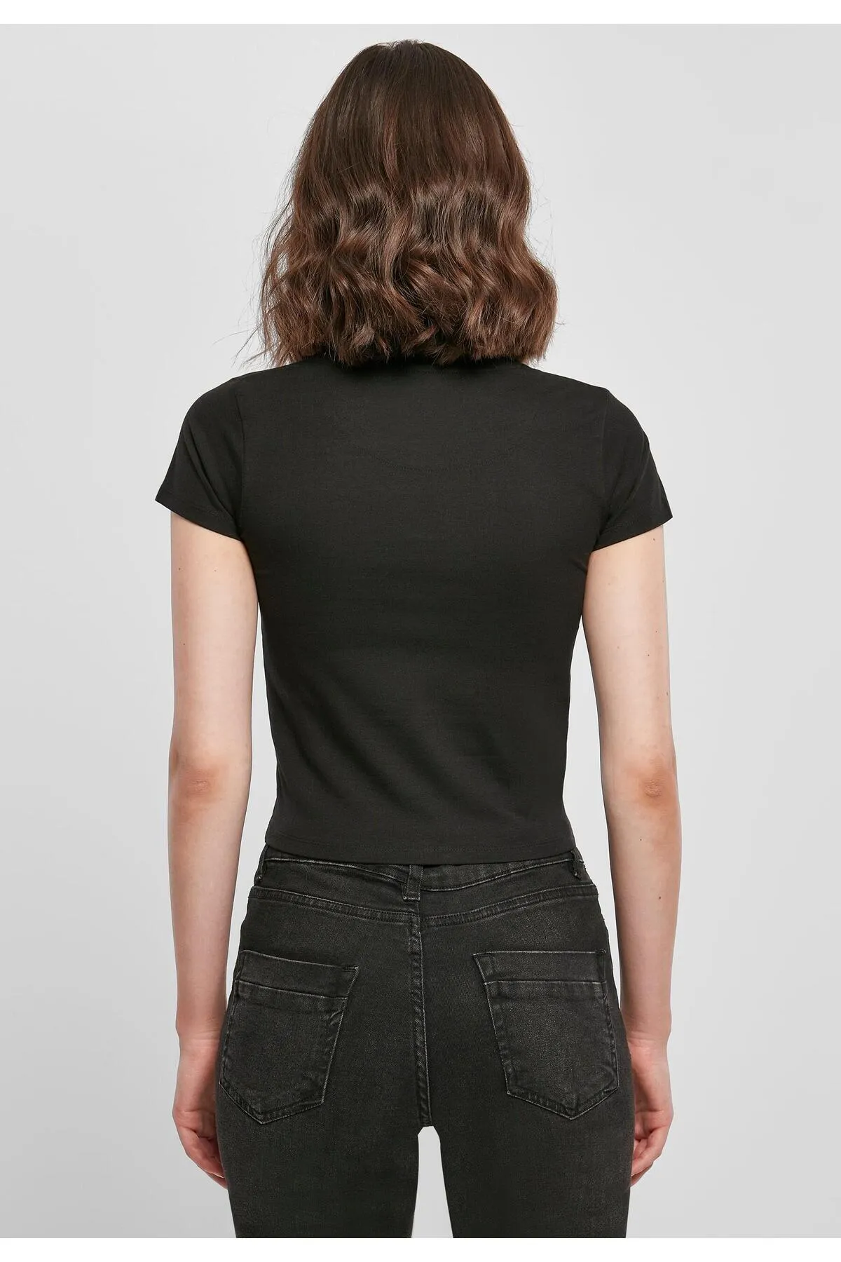 KARL KANI  Damen KKWQ22002BLK SMALL SIGNATURE SHORT TEE BLK