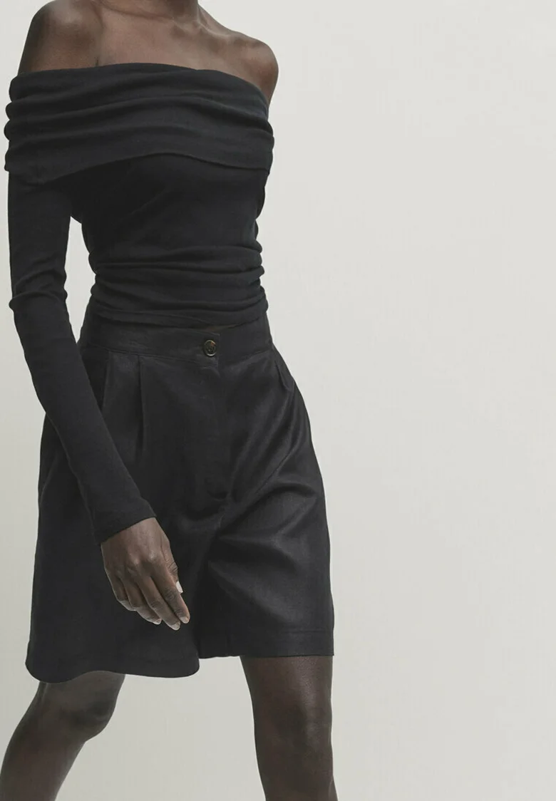 BERMUDA CON DOBLE PINZA Massimo Dutti - Shorts