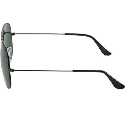Ray Ban, Sonnenbrille, Aviator, Metall, schwarz