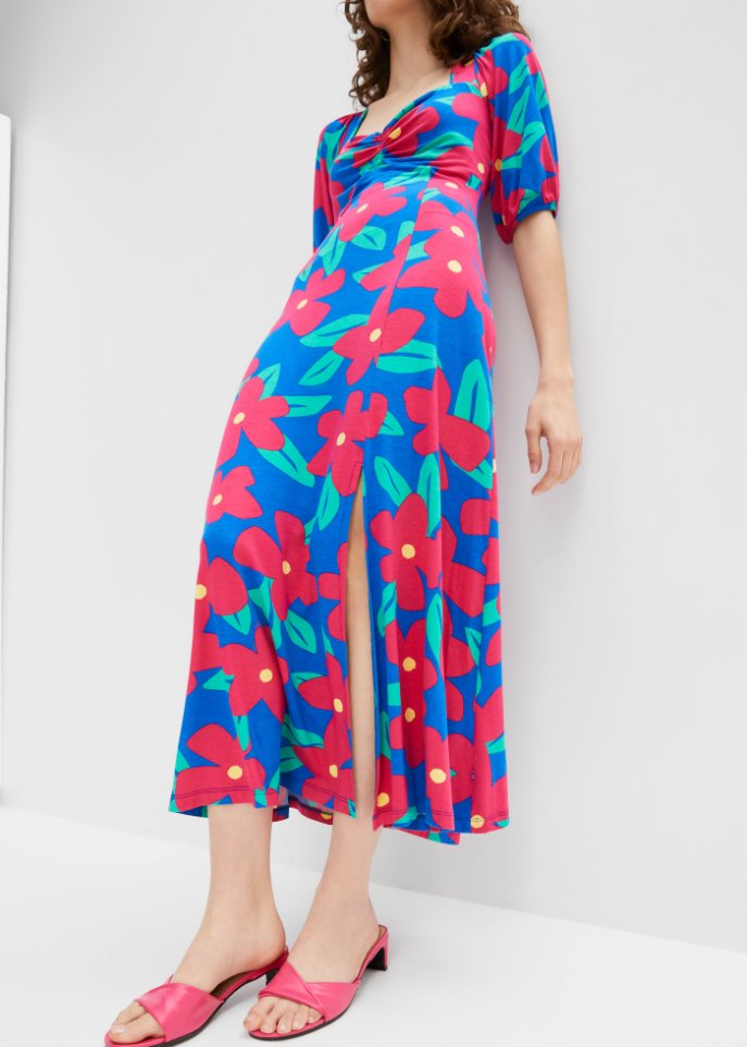 Midikleid mit Schlitz