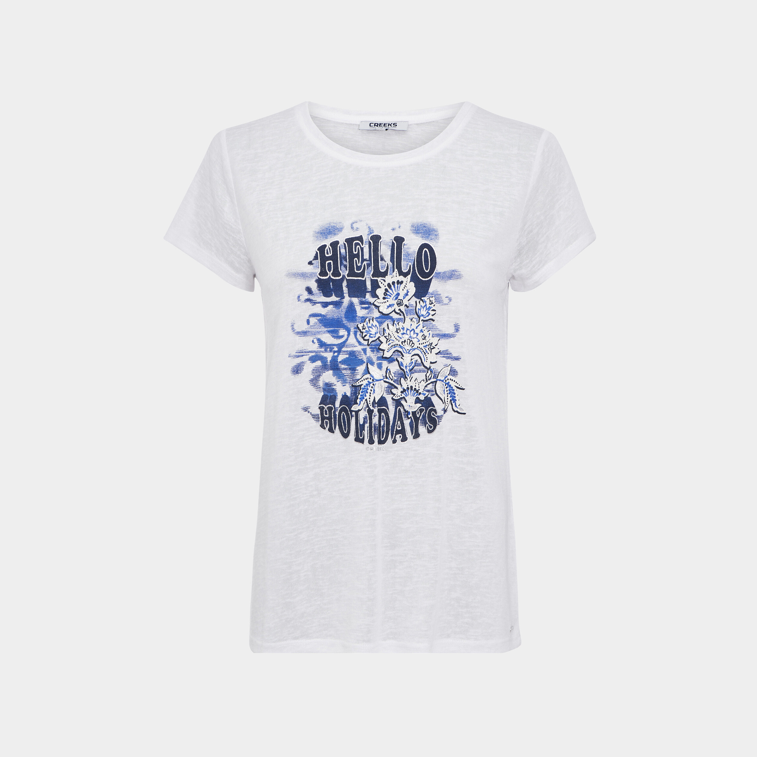 T-shirt manches courtes blanc femme | La Halle