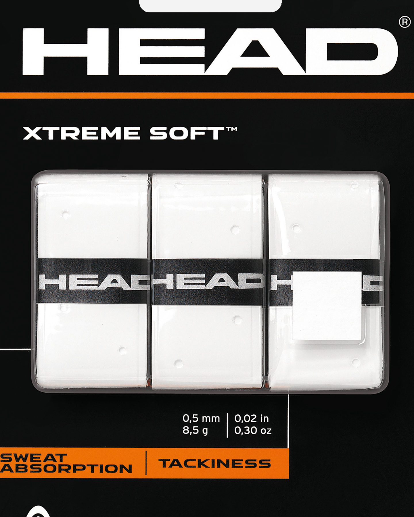Głowica tenisowa Grip Xtremesoft 285104-WH
