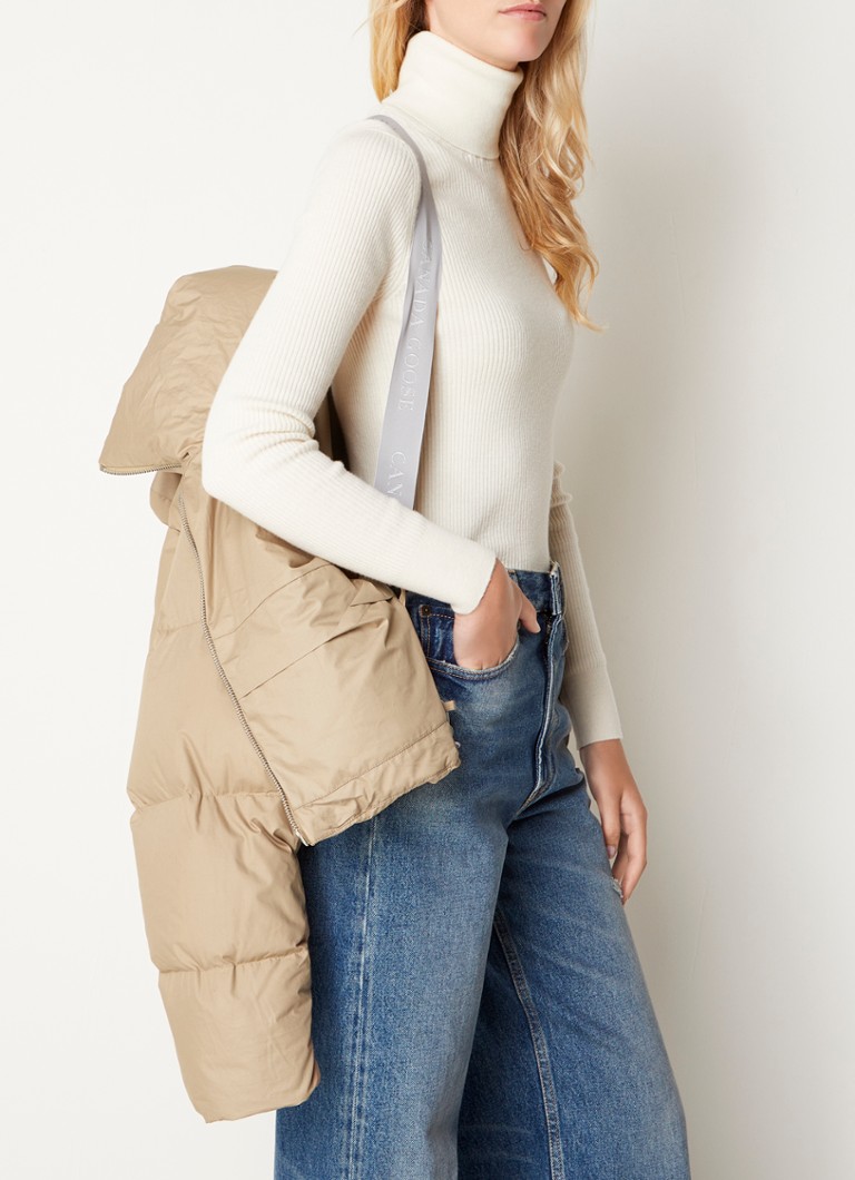 Canada Goose Garnet rövidített pufi kabát pehelytöltettel