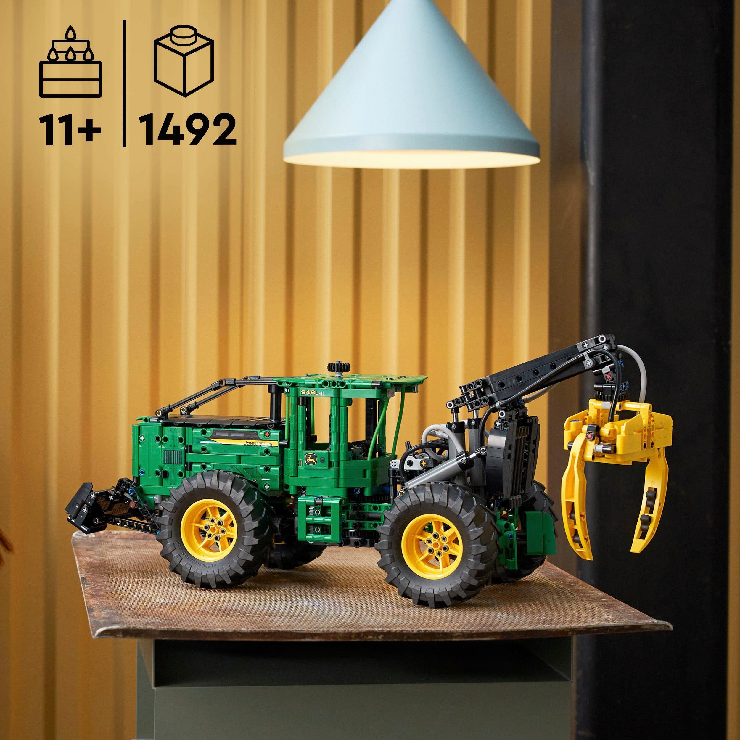 LEGO® Konstruktionsspielsteine John Deere 948L-II Skidder (42157), LEGO® Technic, (1492 St), Made in Europe