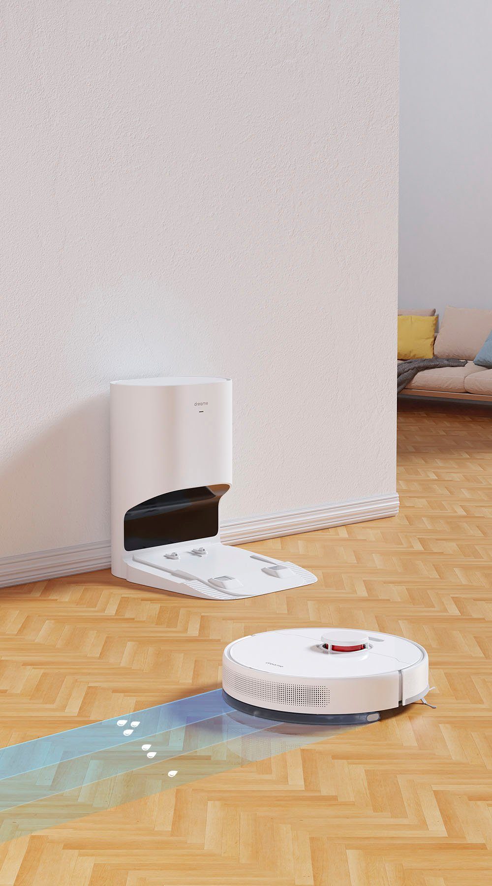 dreame Saugroboter Dreame D10 Plus;, 46 W, mit Wischfunktion und Absaugstation
