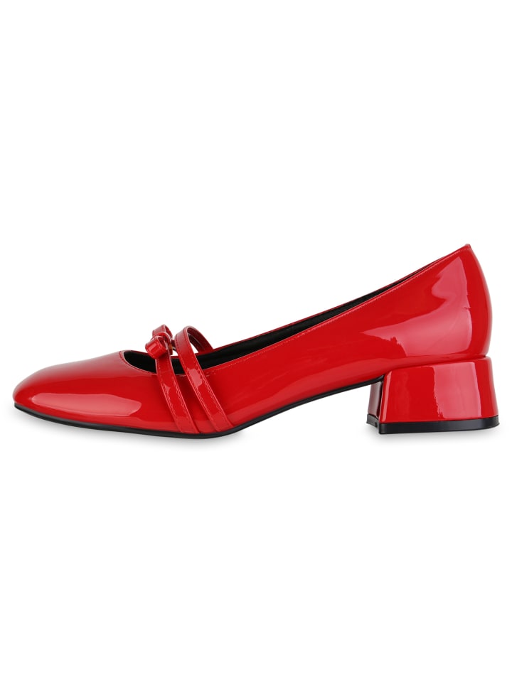 VAN HILL Riemchenballerinas Eleanor in Rot Lack günstig kaufen