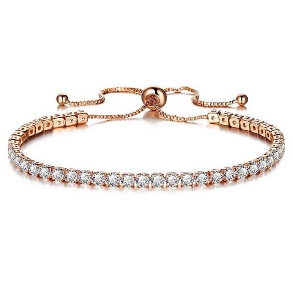 ENGELSINN Armband Rose Schmuck Kristall Klar Tennisarmband inkl. Geschenkbox (1-tlg)