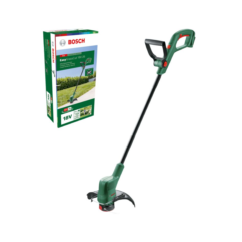 Bosch Green 06008C1C04 EasyGrassCut 18V-26 Akku-Rasentrimmer (ohne Akku und Ladegerät) im Lieferumfang enthalten