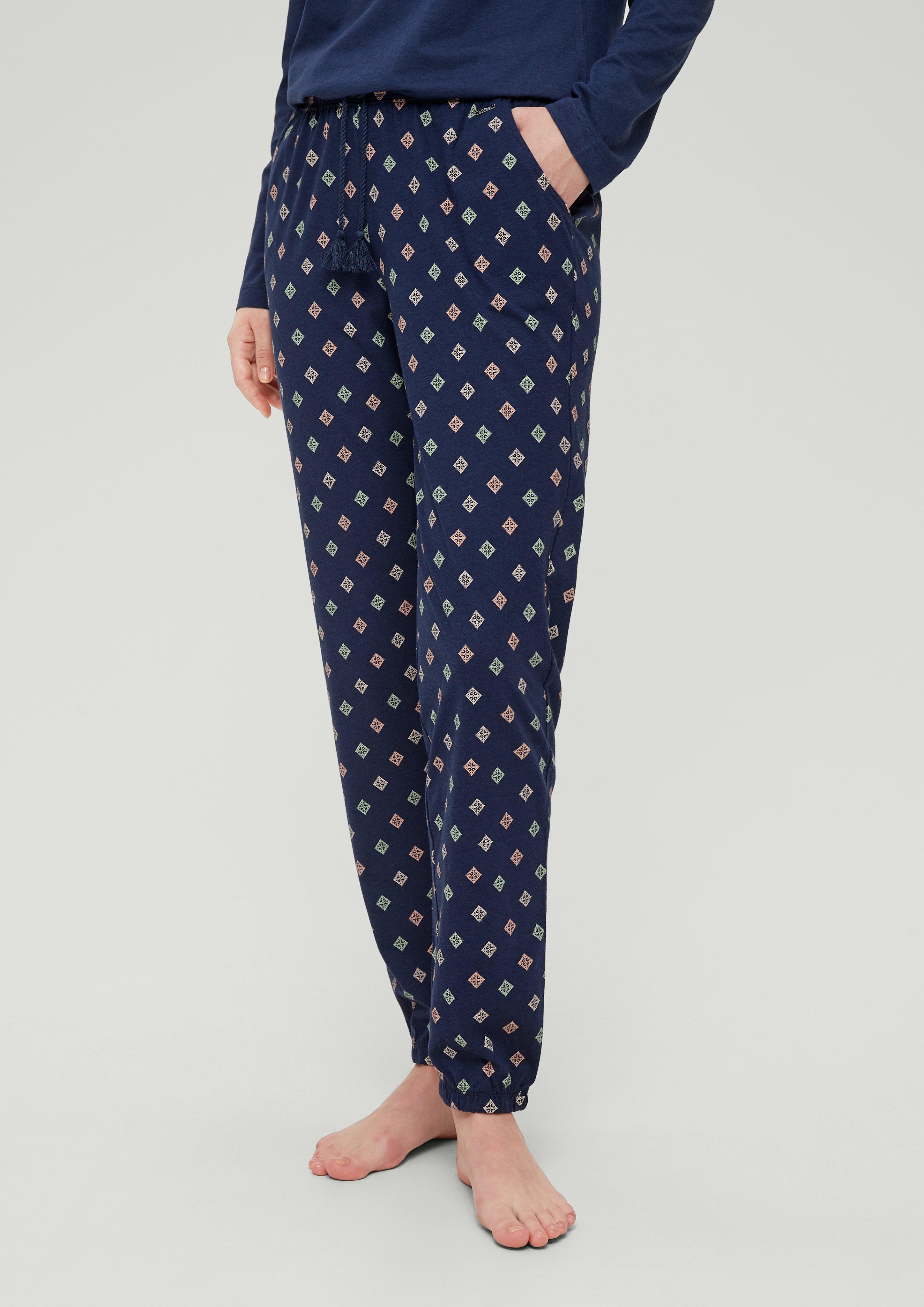 Pyjama Hose mit Streifen  6008379-5865
