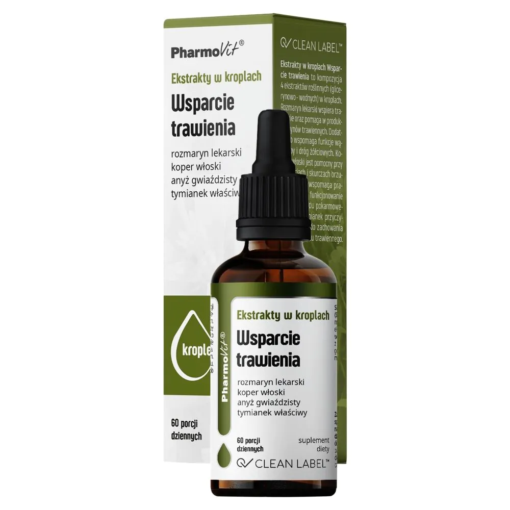 Pharmovit Clean Label ekstrakti u kapima za podršku probavi