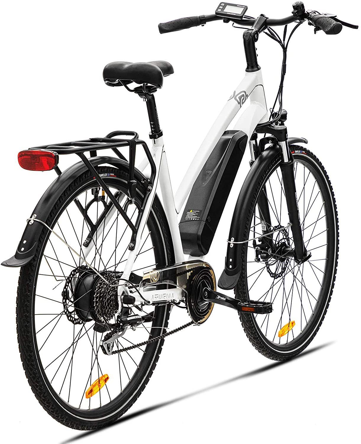 VECOCRAFT E-Bike Athena 28 Zoll weiss, 8 Gang Shimano, Kettenschaltung, Heckmotor