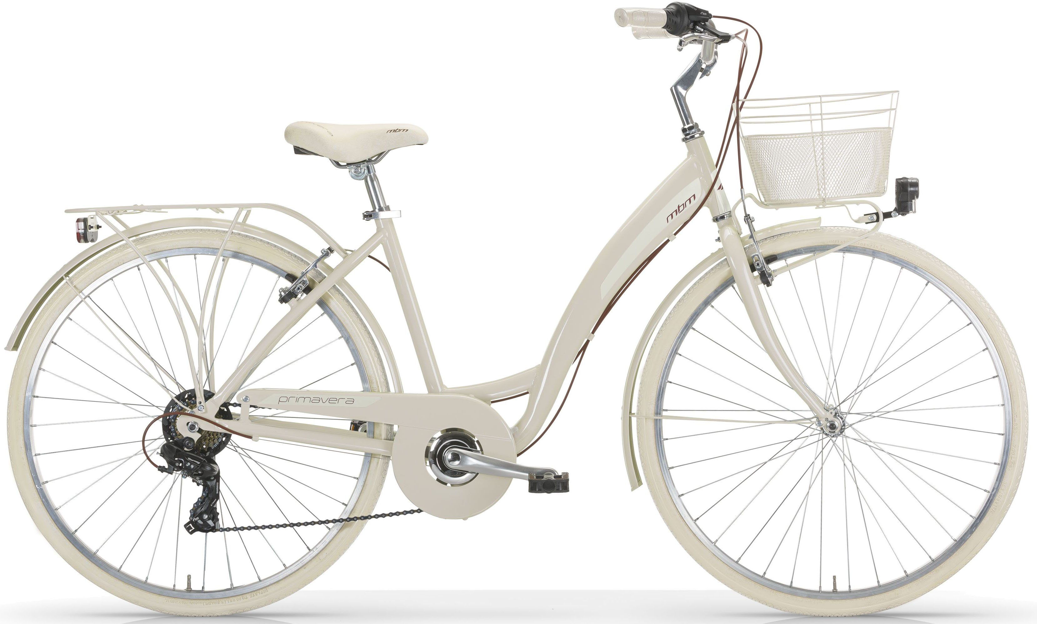 MBM Cityrad NEW Primavera, 6 Gang Shimano TY300 Schaltwerk, Kettenschaltung