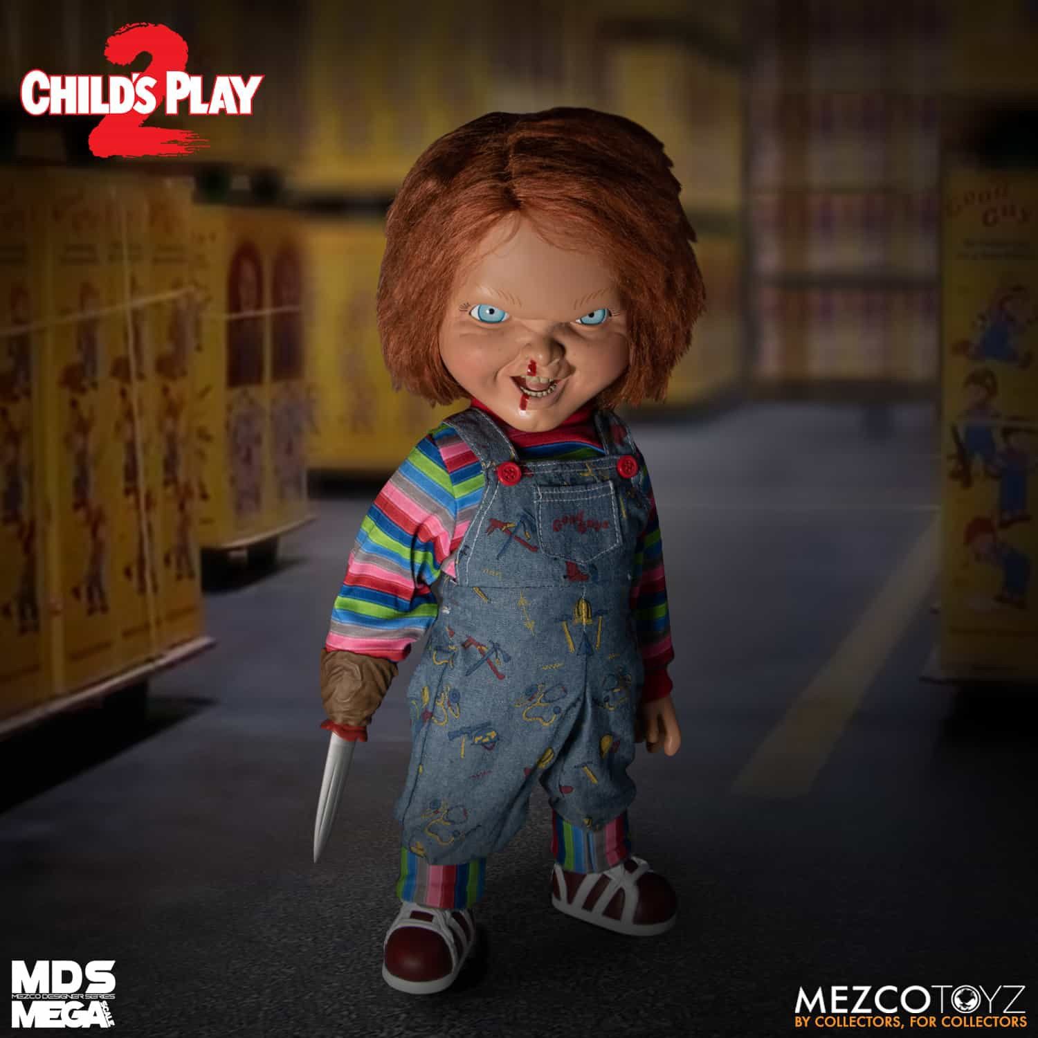 Close Up Actionfigur Child's Play 2 Chucky Puppe 15 Talking Mega Scale