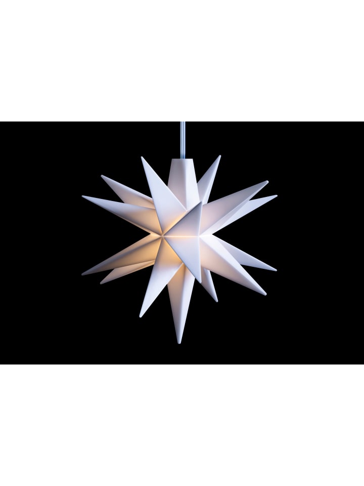 Sterntaler Dekostern | Weihnachtsstern Baby-Stern | 18-Zacker | Weiß | 8cm | Inne günstig kaufen onesize