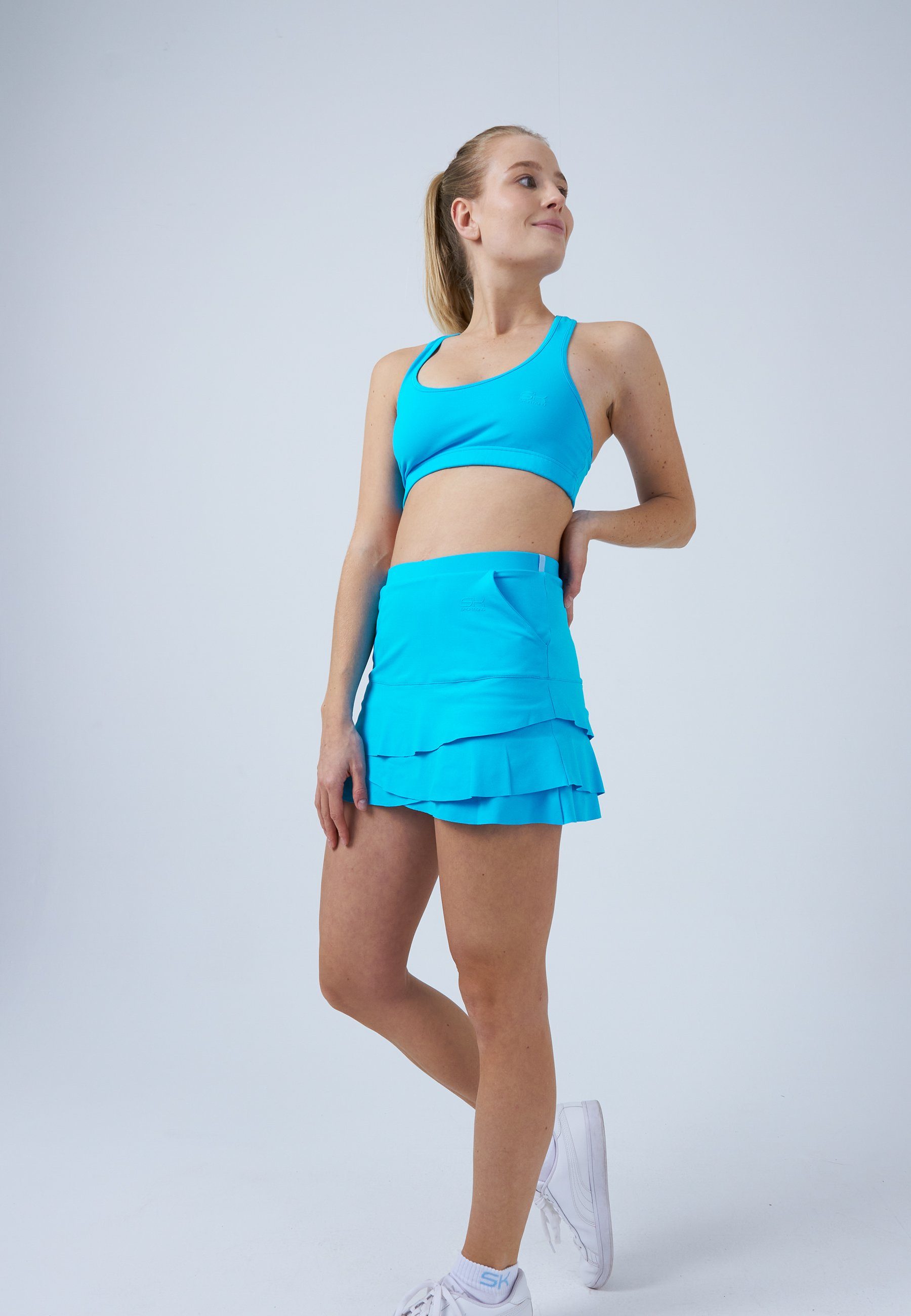 SPORTKIND Tennisrock Tulip Tennis Rock Skort Mädchen & Damen türkis