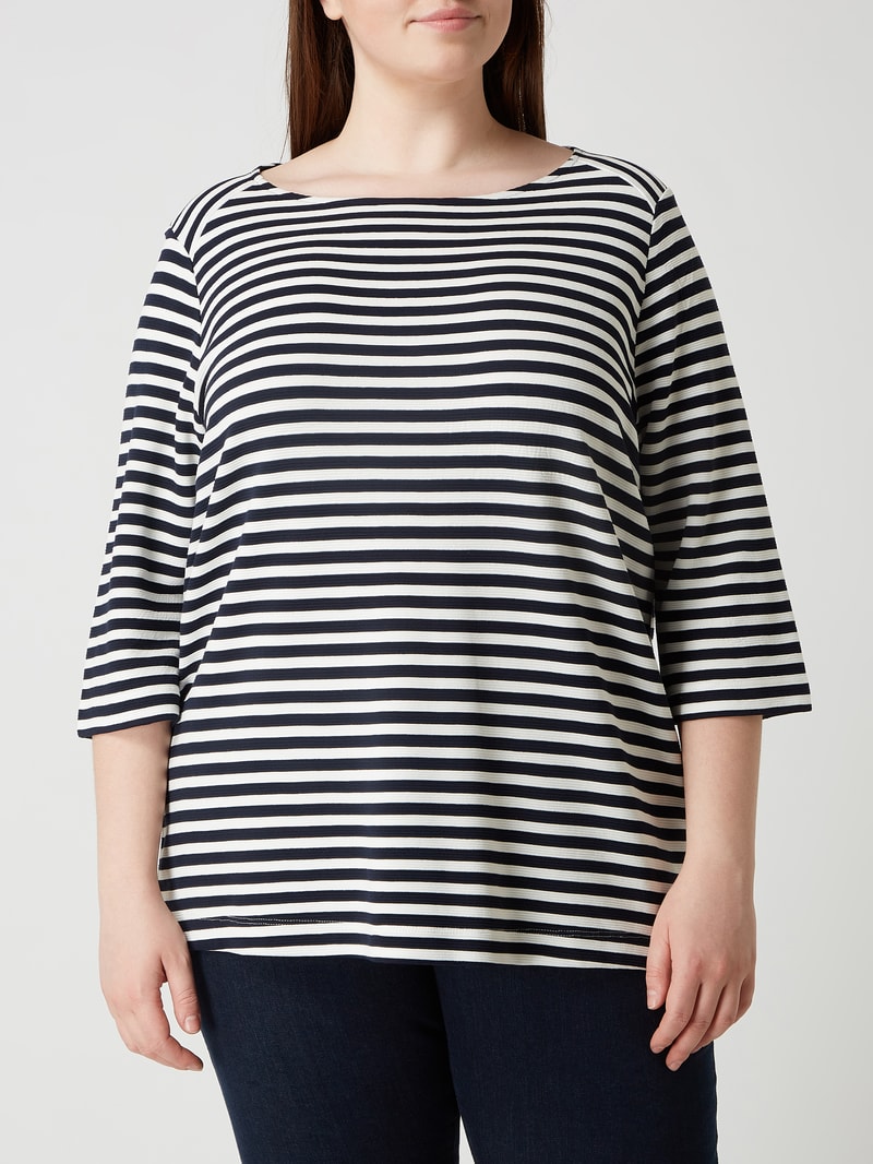 PLUS SIZE Sweatshirt aus Viskosemischung in marineblau