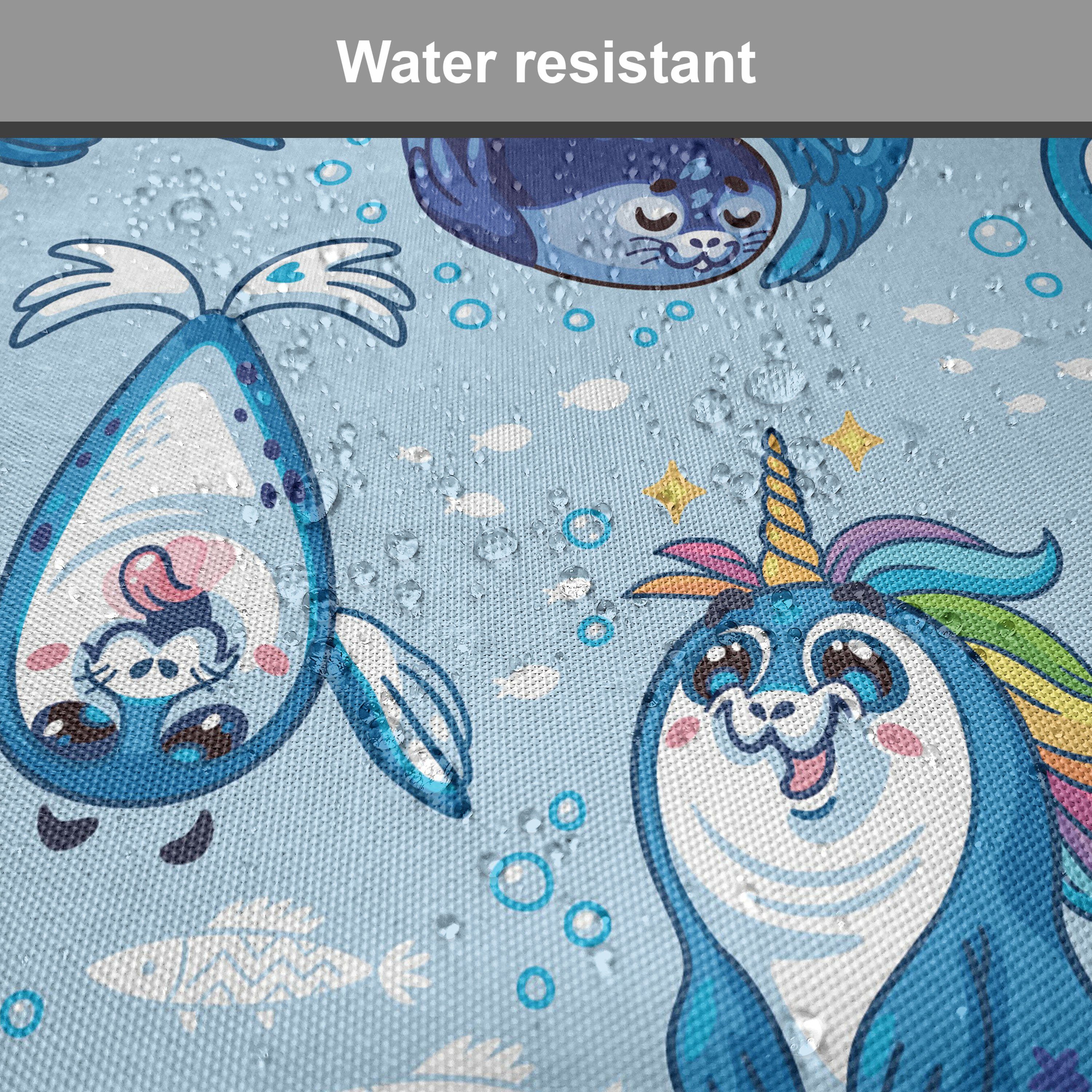 Abakuhaus Stuhlkissen Dekoratives wasserfestes Kissen mit Riemen für Küchensitze, Kids Cartoon-freundliches Siegel