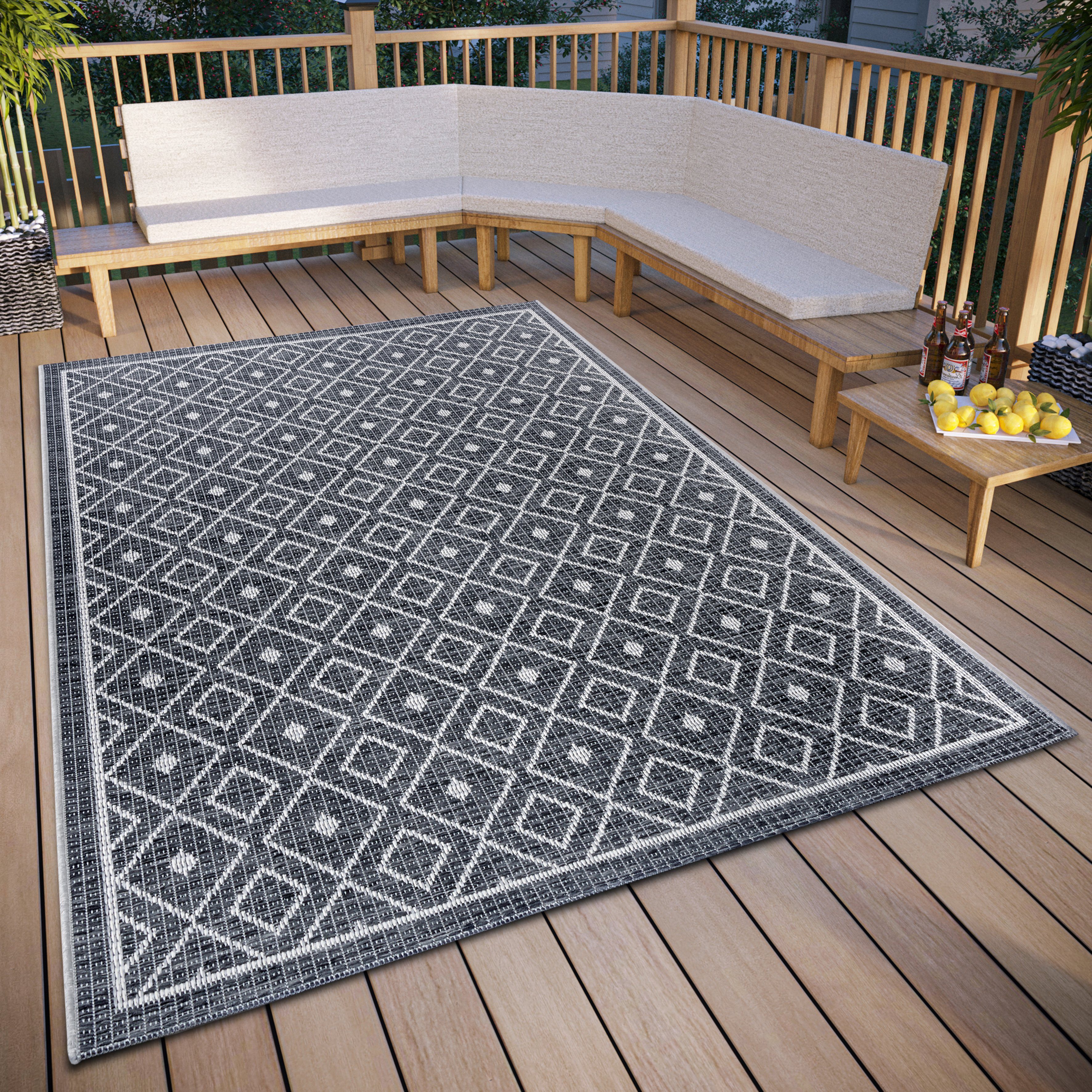 Teppich Lahal, HANSE Home, rechteckig, Höhe: 6 mm, In-& Outdoor, Wetterfest, Balkon, Garten, Wohnzimmer, Wasserfest