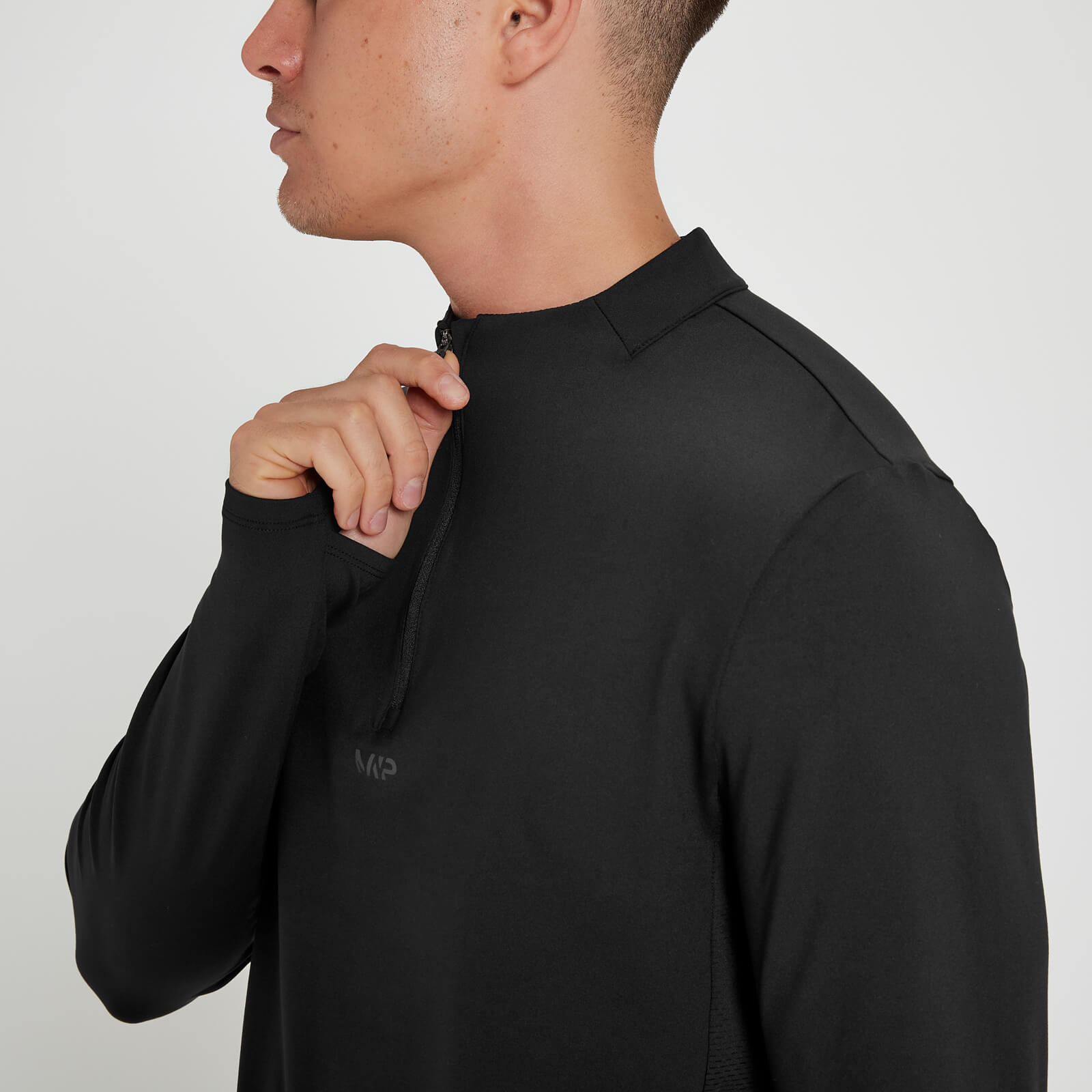 Haut à fermeture éclair ¼ MP Velocity Ultra pour hommes – Noir
