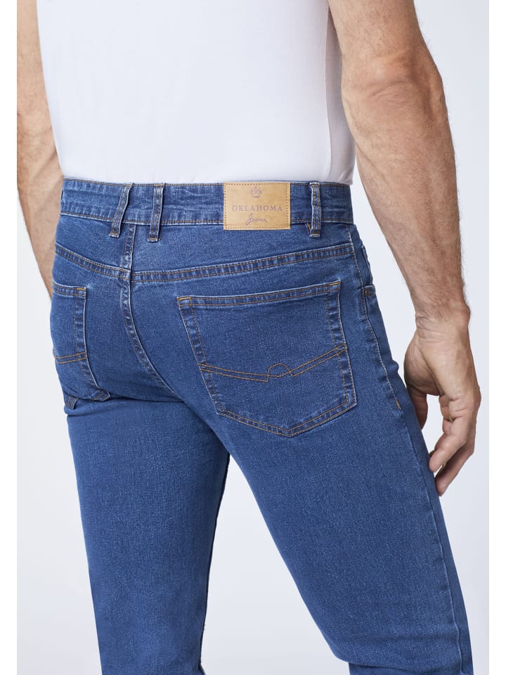Oklahoma Jeans Jeans in Blau günstig kaufen