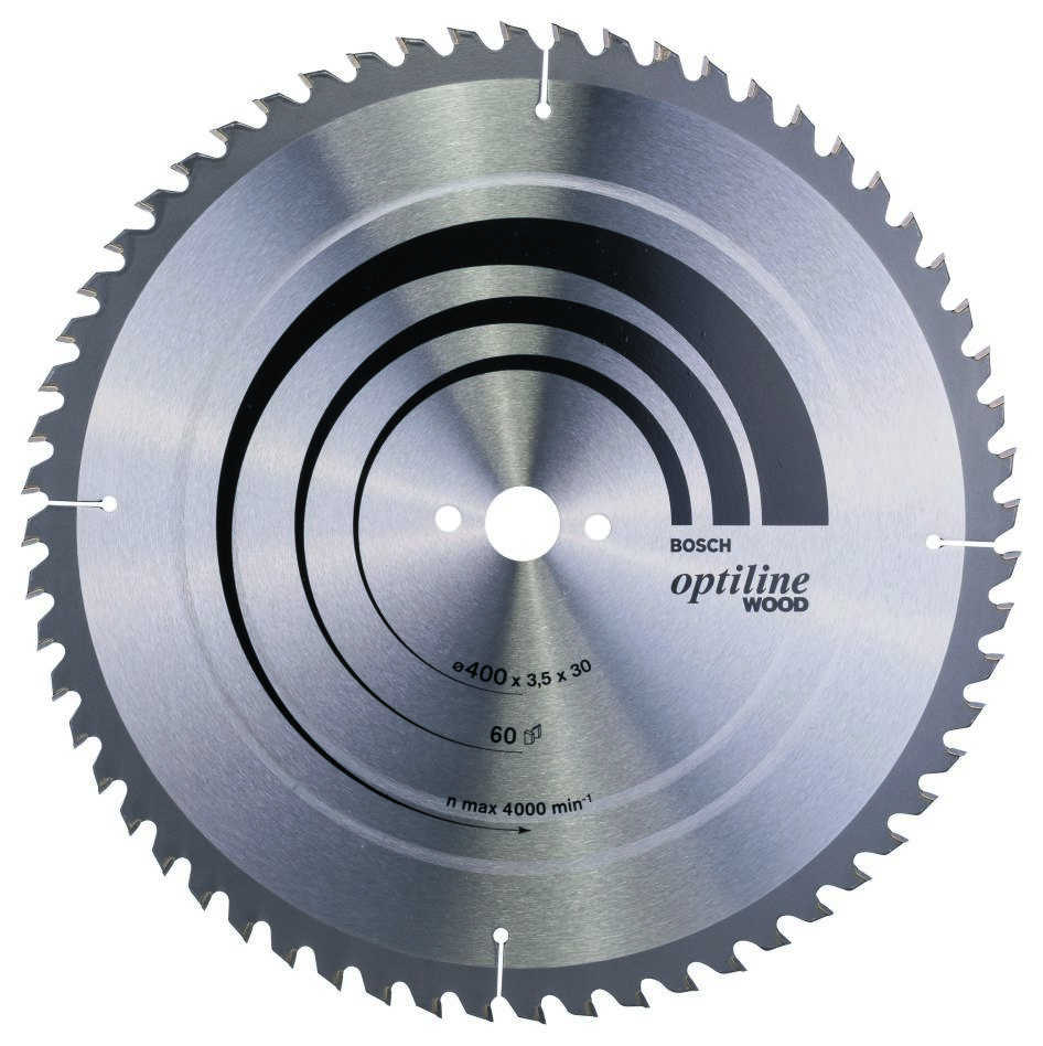 Bosch Blue Accessories 2608640675 Λεπίδα κυκλικού πριονιού 400 x 30 x 60T Optiline Wood