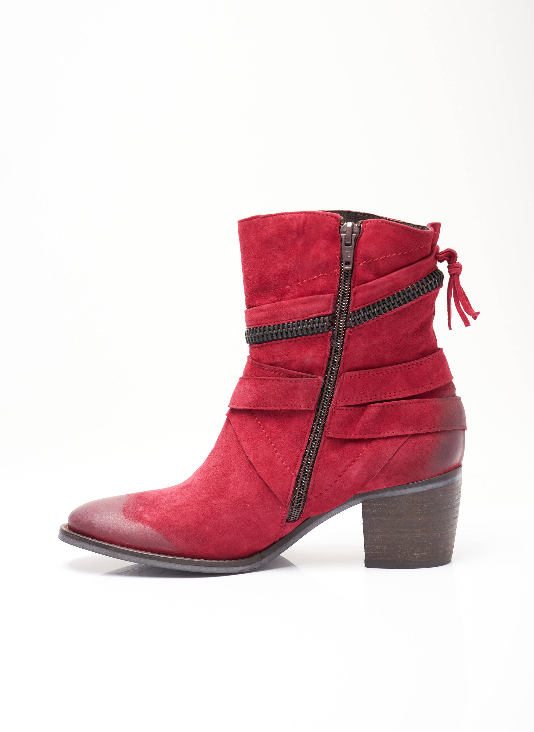 Regard Bottines Femme couleur rouge
