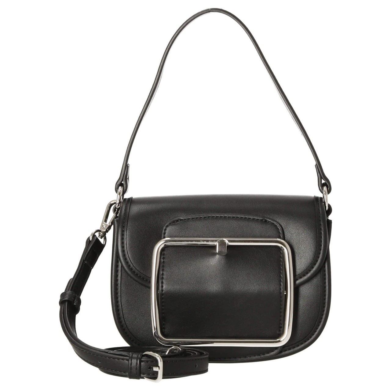 SEIDENFELT Handtaschen schwarz SADDLE