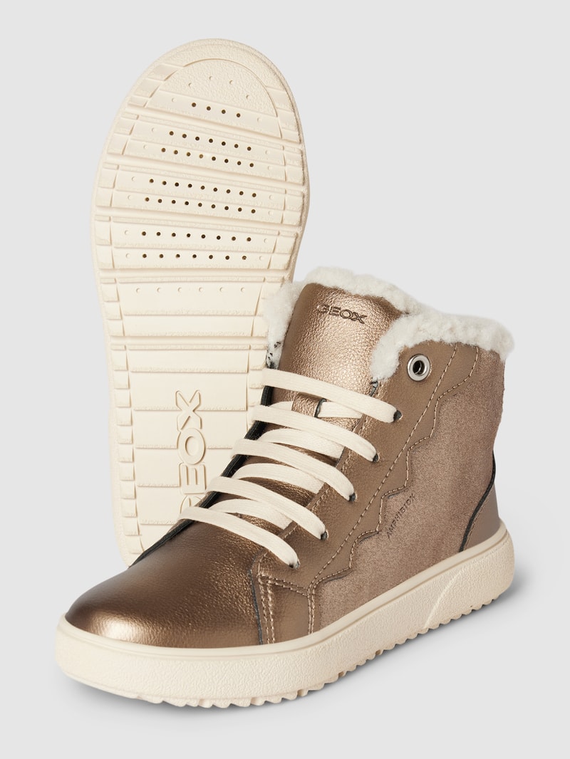 High Top Sneaker in metallic Modell 'THELEVEN' in gold