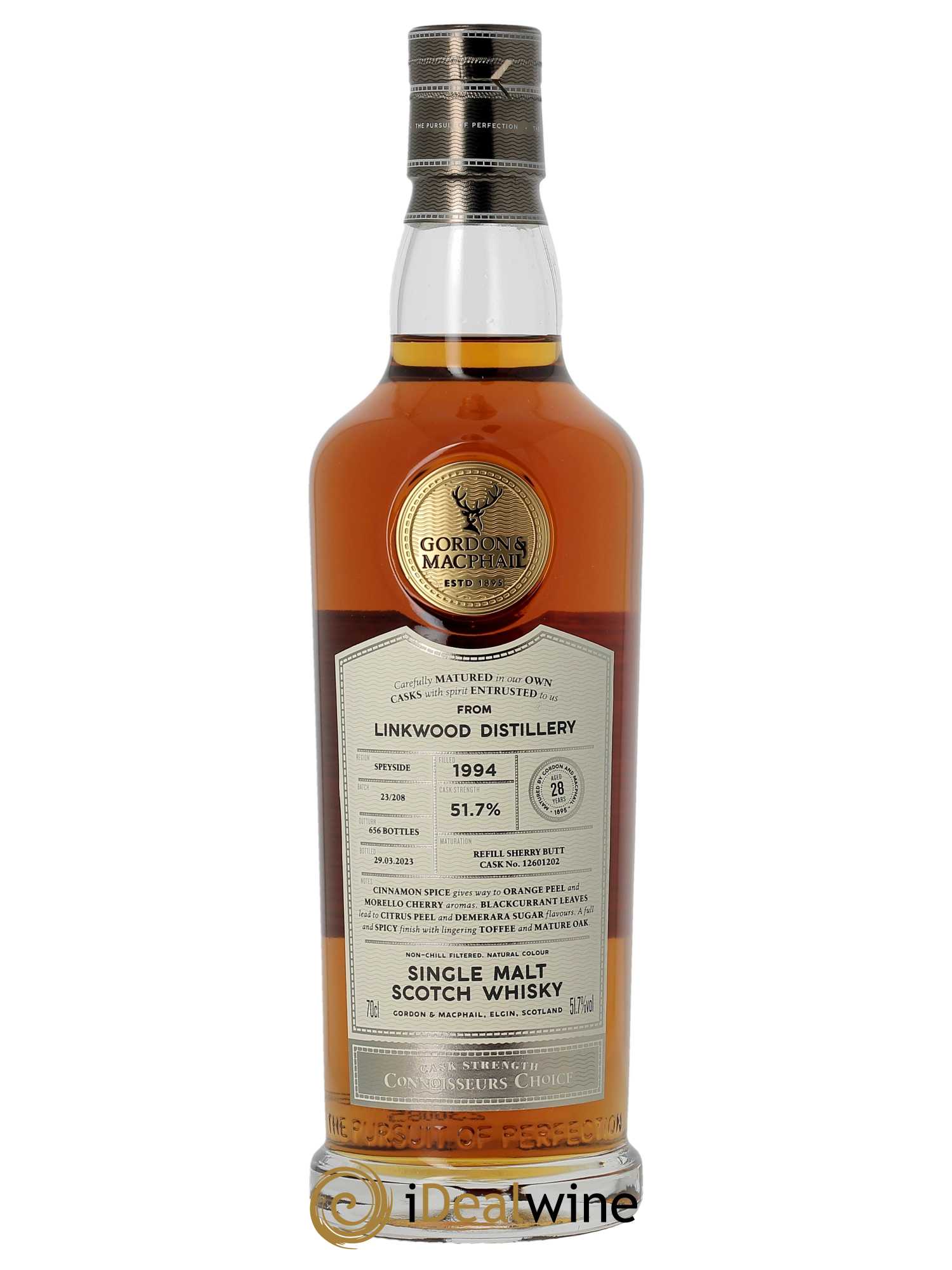 Whisky Linkwood 27 ans Gordon & Macphail  1994 - Lot de 1 Bouteille