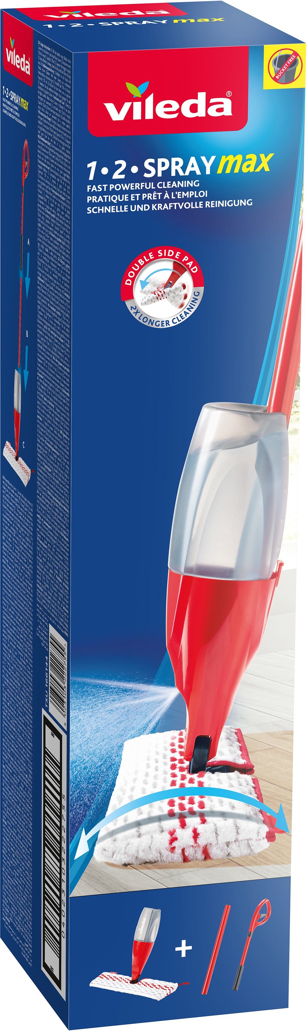 Vileda Sprühwischer 1-2 SPRAYmax für alle Böden geeignet