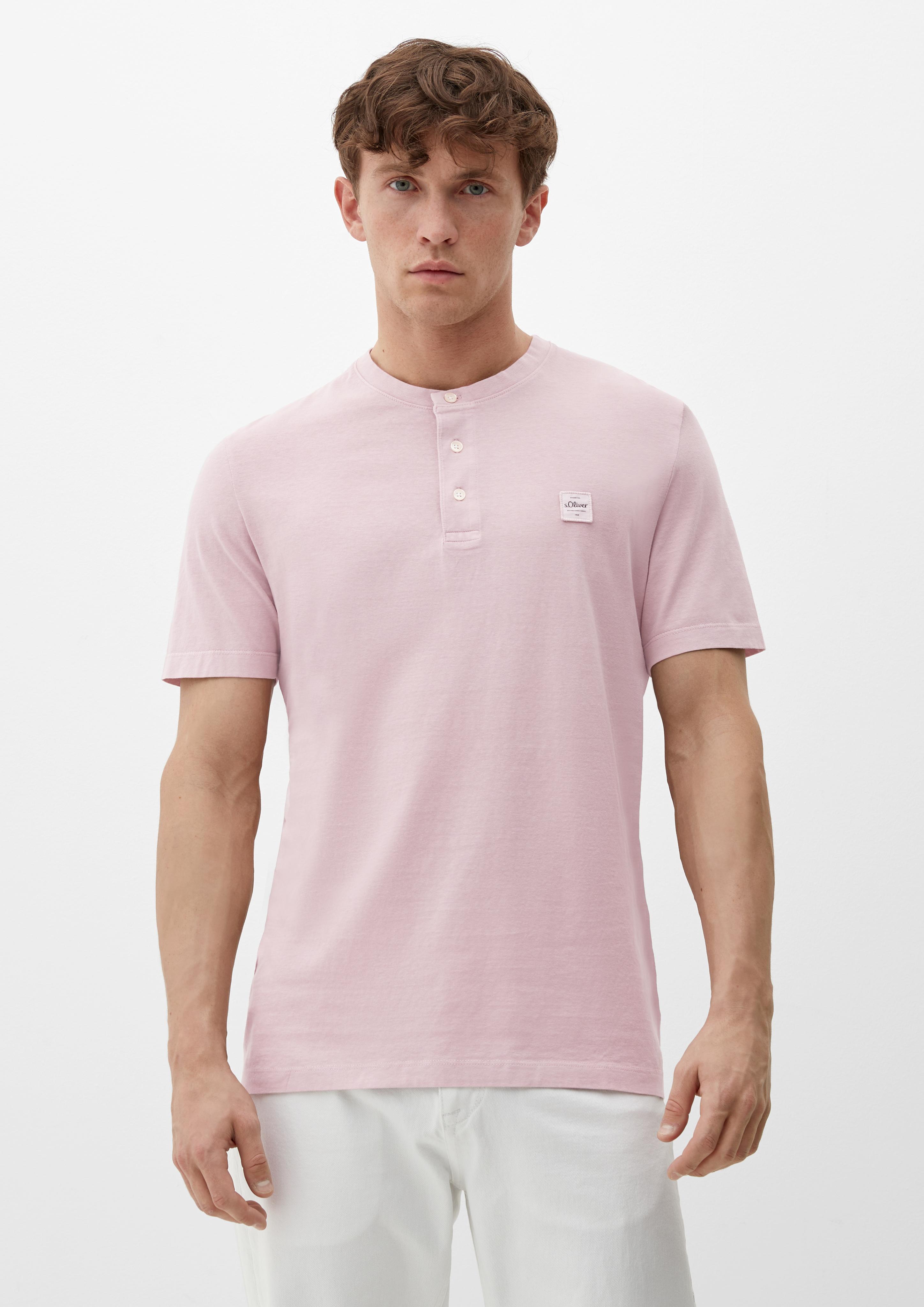T-Shirt mit Henley-Ausschnitt  2133166-4163