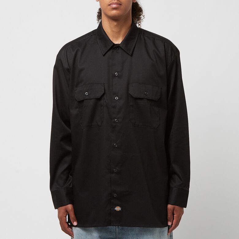 Dickies Work Shirt LS Rec Black