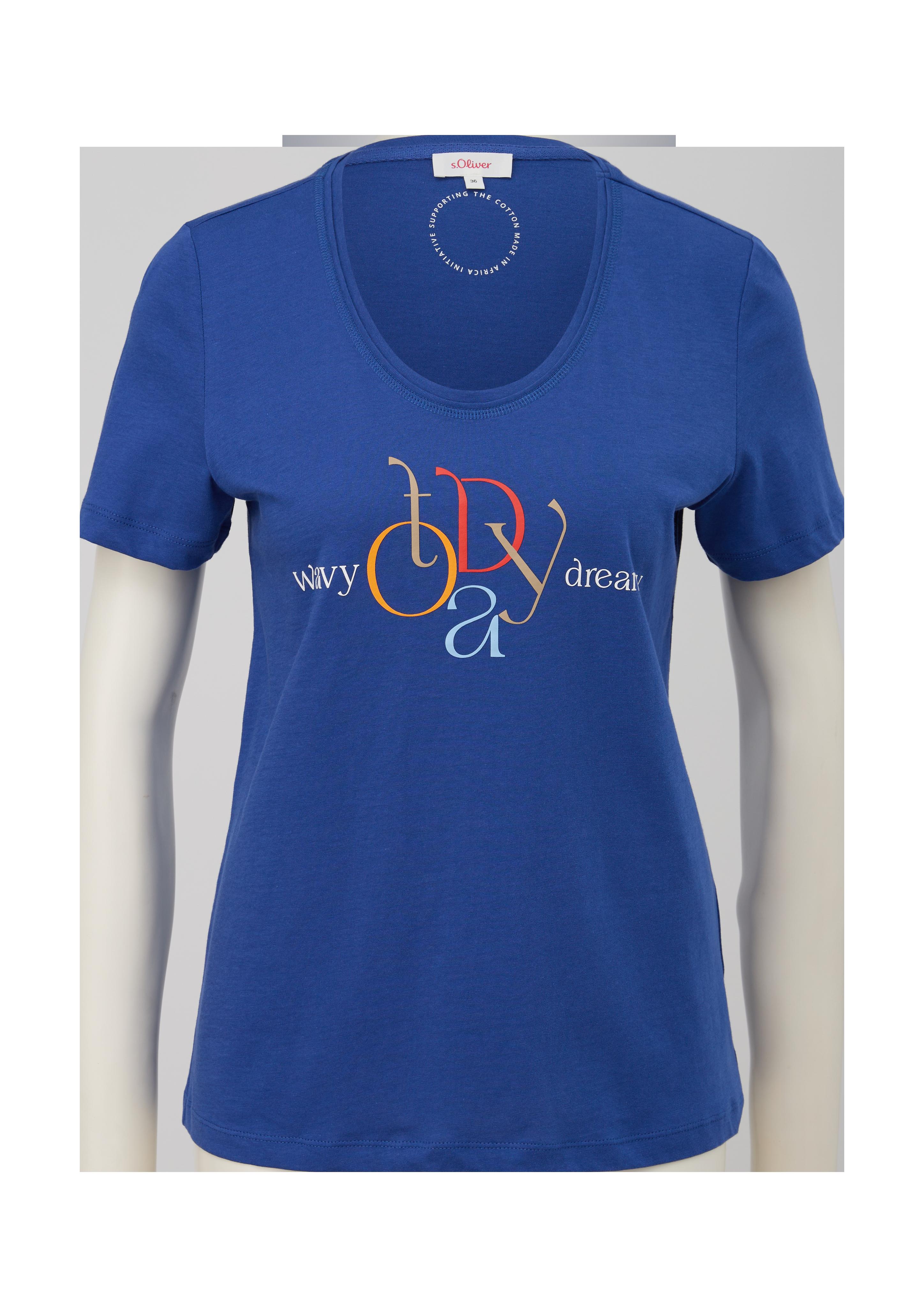 Baumwollshirt mit Frontprint  2132911-56D0