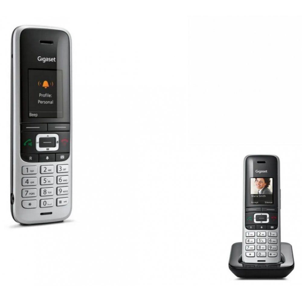 Gigaset Premium 100HX - Schnurlostelefon - platin/schwarz Schnurloses Mobilteil