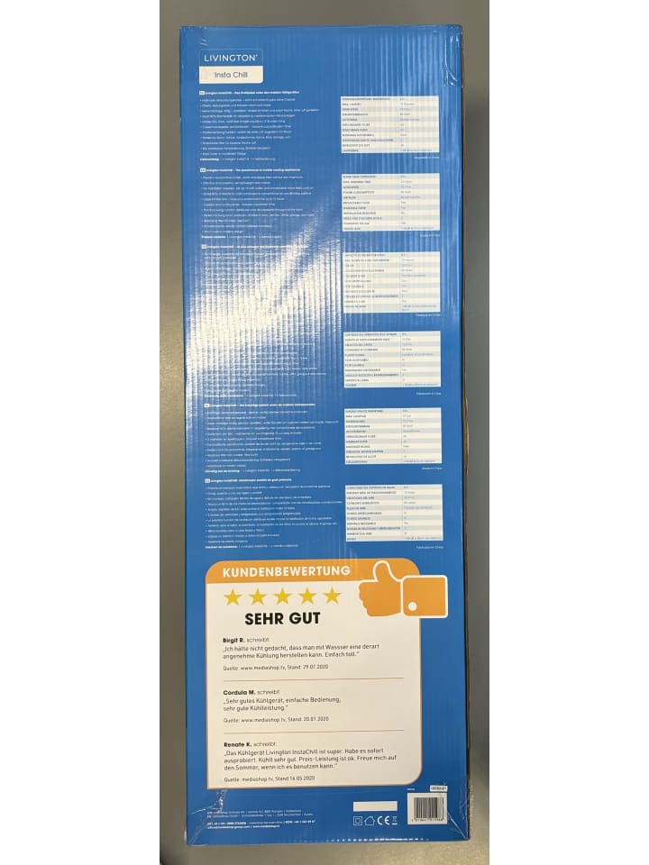 Livington Luftkühler InstaChill in Ohne Farben günstig kaufen onesize