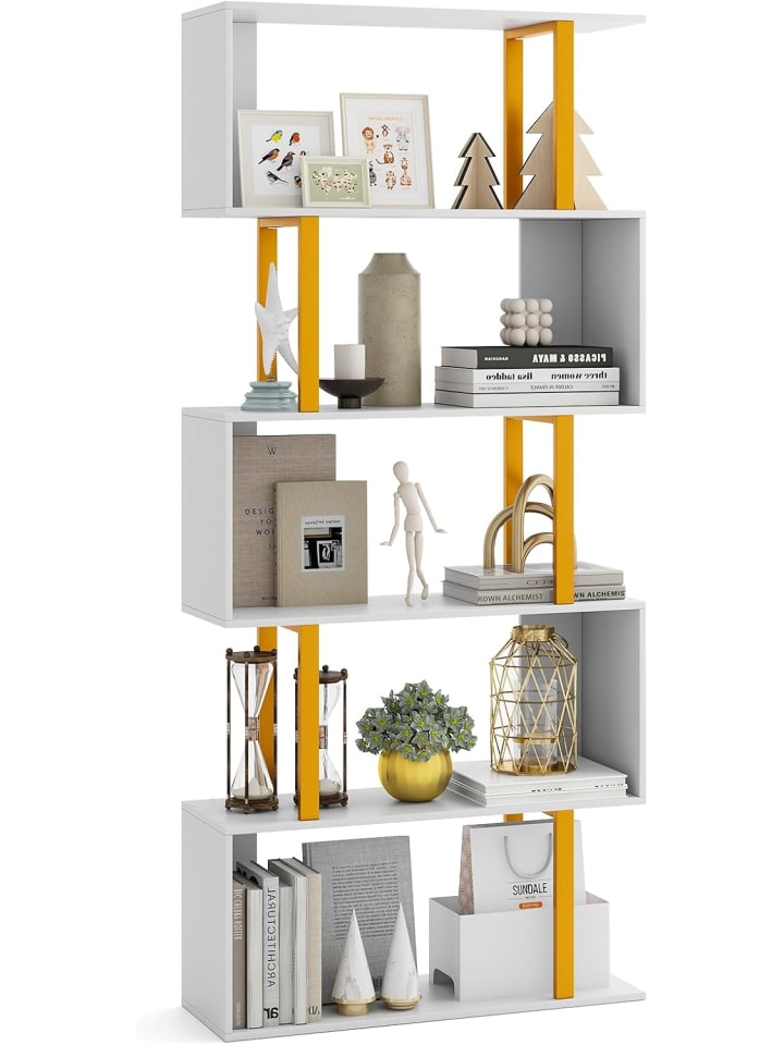 COSTWAY Standregal 5 Ebenen 70x24x157cm in Weiß günstig kaufen onesize