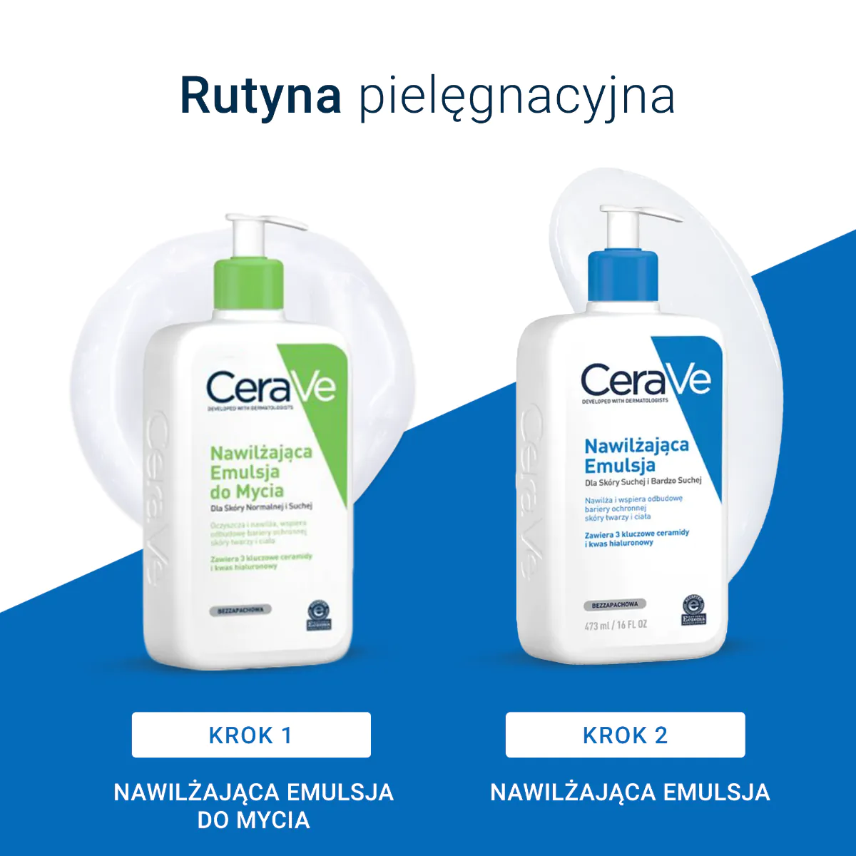 CeraVe drėkinamoji emulsija normaliai, sausai ir labai sausai odai, 473 ml