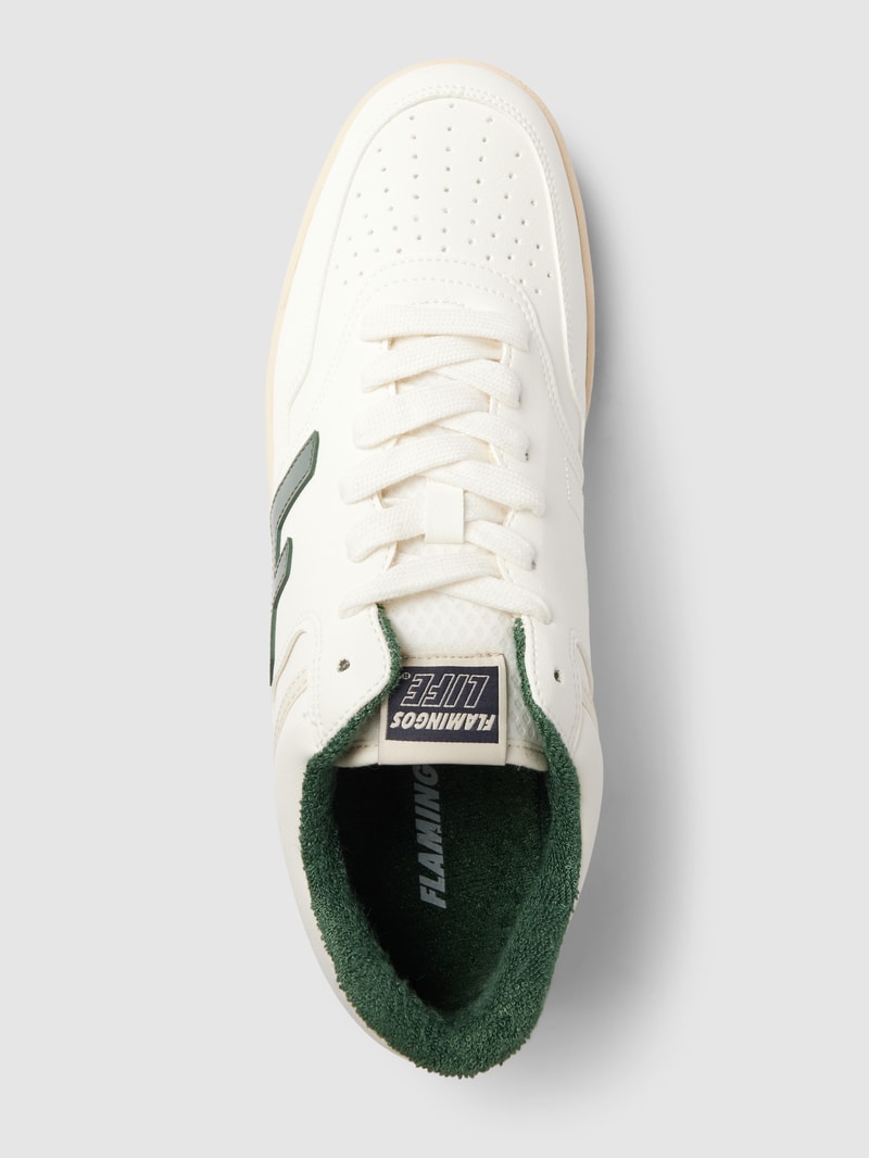 Sneaker mit Label-Details Modell 'Retro 90s' in weiß
